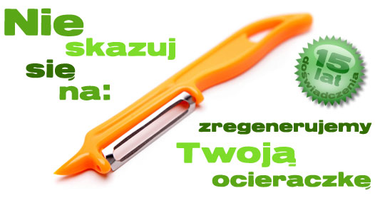 wykładanie ocieraczek elektrokorundem, wykładanie obieraczek elektrokorundem